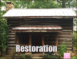 Historic Log Cabin Restoration  Adamsville, Alabama